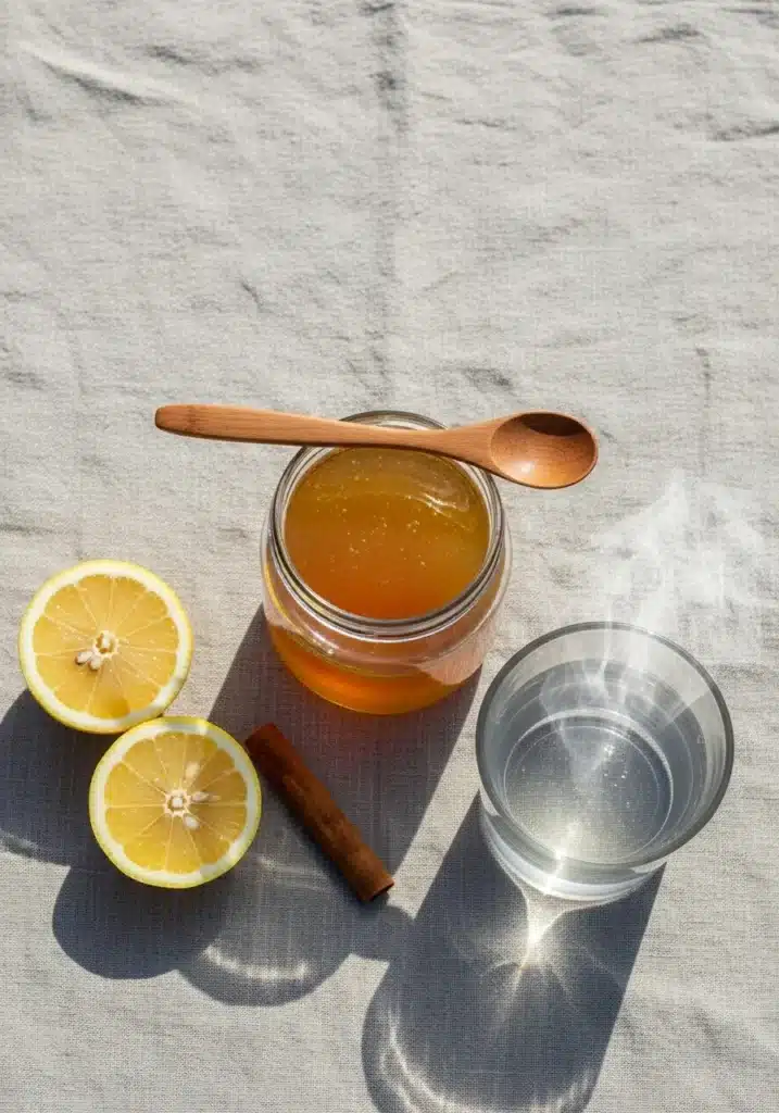 Canaan Honey Trick – The Surprising Weight-Loss Secret You Need Now 4 Ingredients for the Canaan honey trick recipe on a kitchen counter