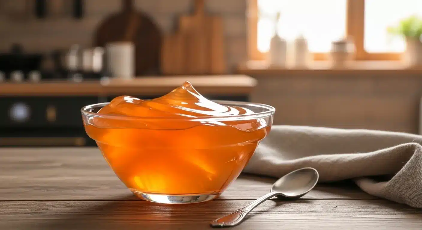 homemade gelatin trick for weight loss in glass bowl