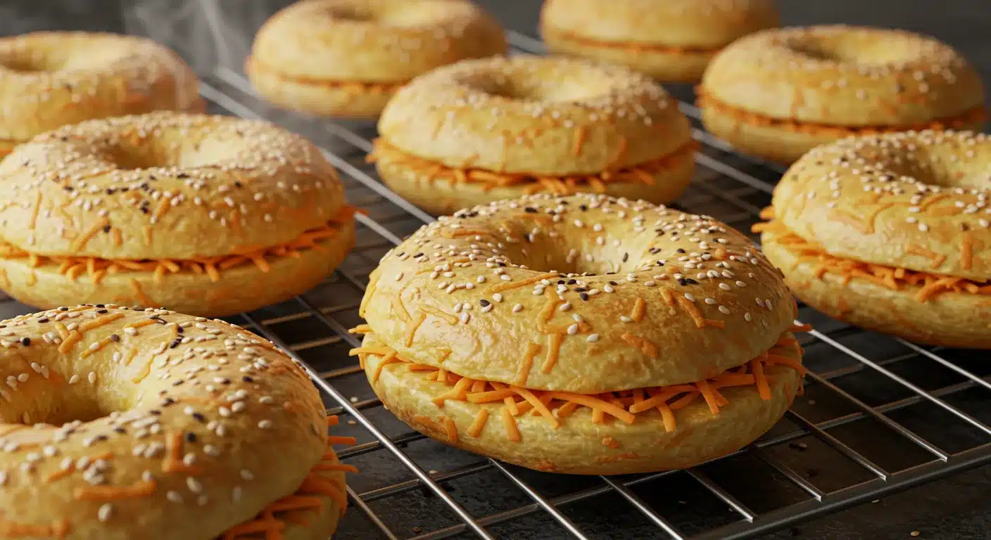 Keto Cottage Cheese Bagels: High-Protein, Low-Carb Breakfast Perfection 2 keto cottage cheese bagels freshly baked