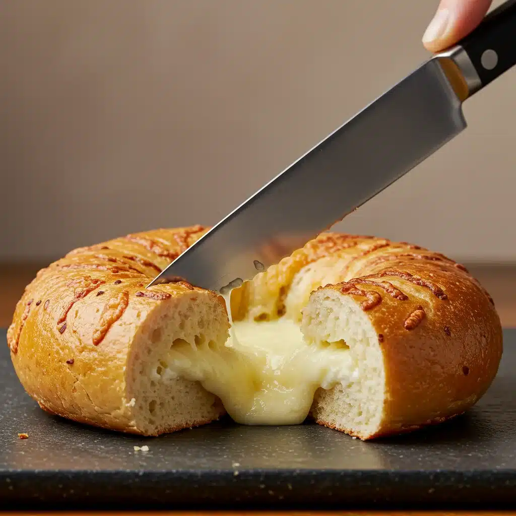 Keto Cottage Cheese Bagels: High-Protein, Low-Carb Breakfast Perfection 5 slicing keto cottage cheese bagel warm