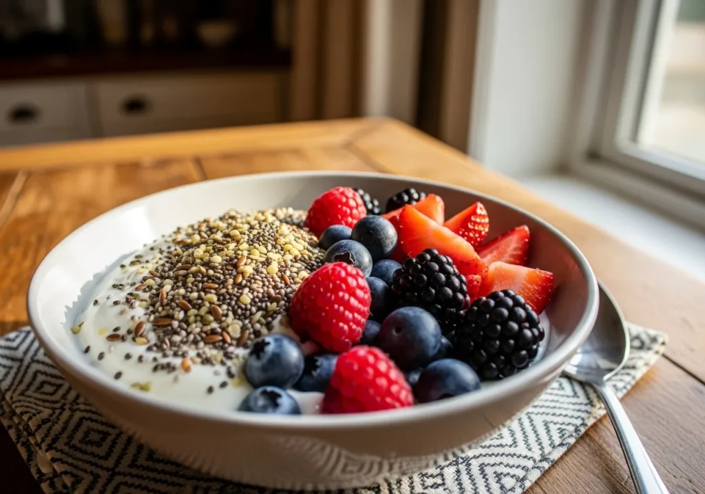 Bariatric Seed Recipe: Tasty, Low-Carb Snack for Weight Loss 6 bariatric seed recipe served on yogurt with berries