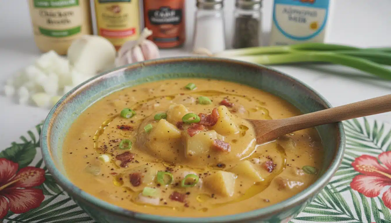 Cajun Potato Soup – Creamy, Spicy & Comforting 1 Cajun Potato Soup bowl