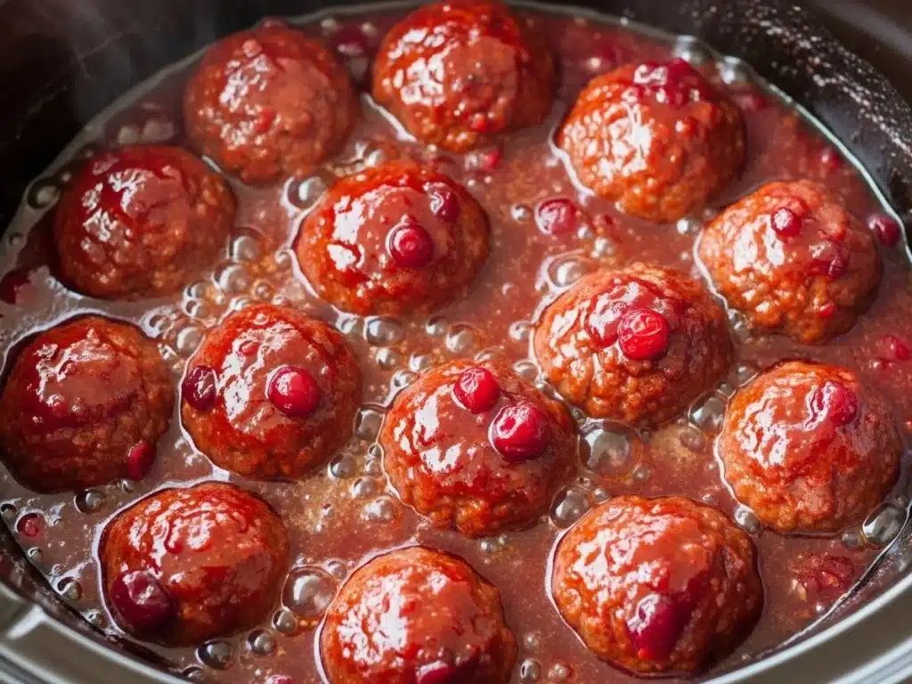 Christmas Cranberry Meatballs: Sweet, Tangy, and So Easy 4 christmas-cranberry-meatballs-step2
