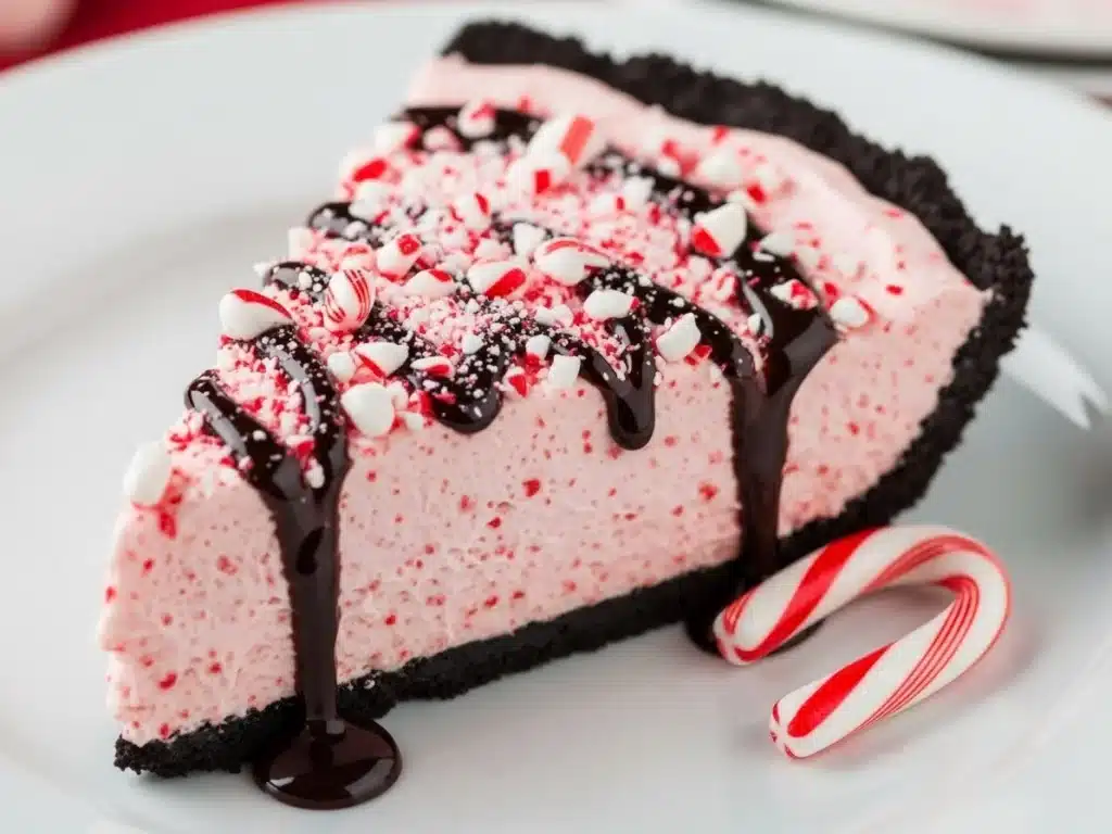 Christmas Peppermint Pie: Creamy, Cool, and Festively Minty 4 christmas-peppermint-pie-serving