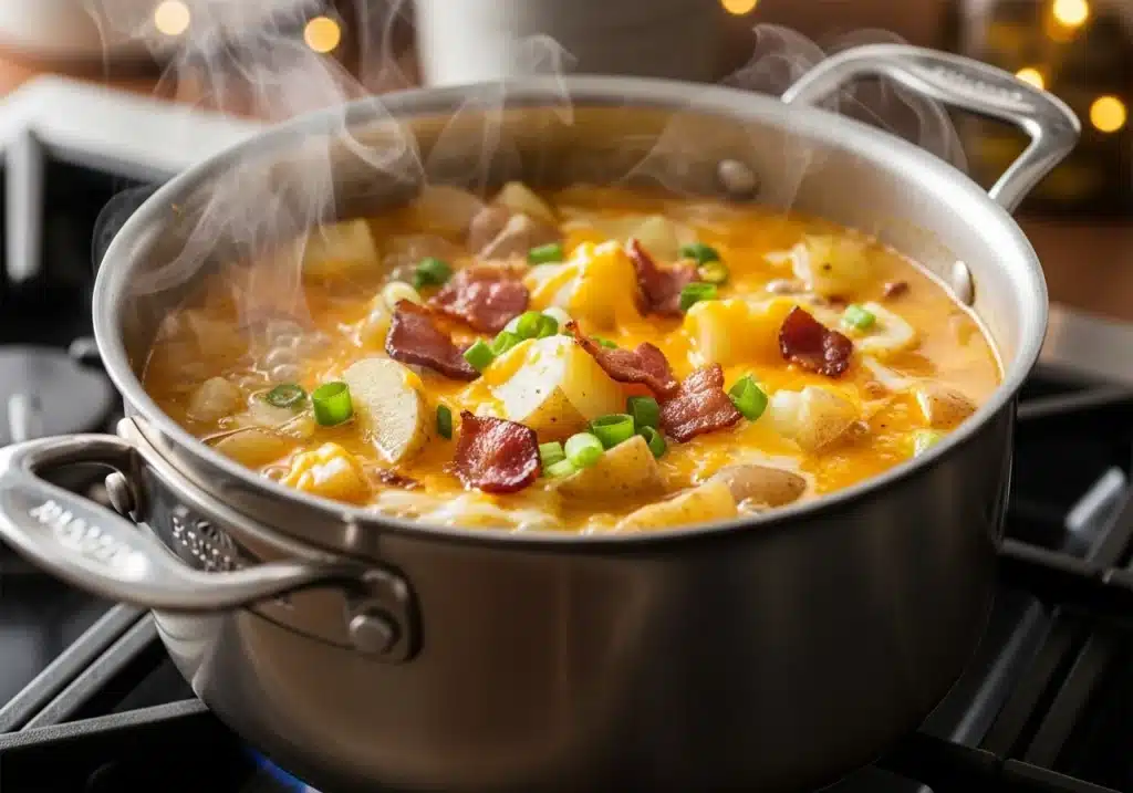 High Protein Loaded Potato Soup – Creamy, Filling & Guilt-Free 4 High Protein Loaded Potato Soup cooking