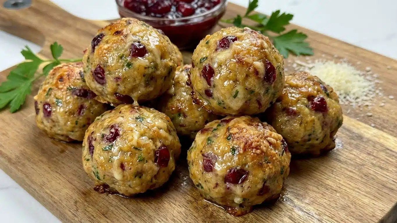 Cranberry Turkey Stuffing Balls: A Festive Way to Use Holiday Leftovers 2 cranberry-turkey-stuffing-balls