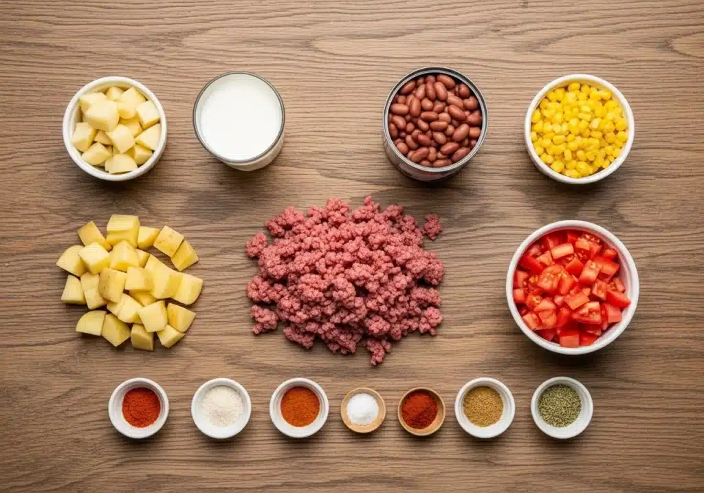 Creamy Cowboy Soup – Bold, Hearty & Ready in 30 Minutes 4 Creamy Cowboy Soup ingredients