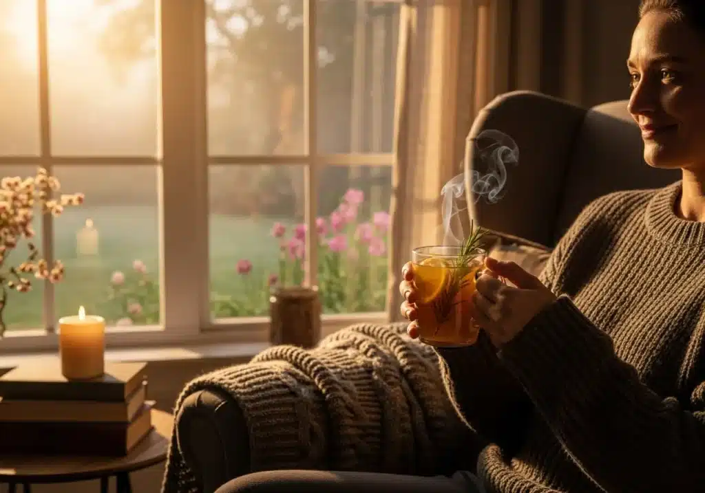 Honey Memory Trick Recipes: Natural Brain Boosters for Better Focus 5 Person enjoying a cup of honey memory trick brain tonic