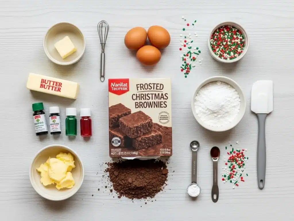 frosted-christmas-brownies-ingredients