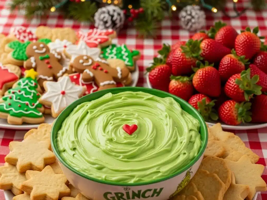 Grinch Dip: Sweet, Creamy, and Perfectly Festive 4 grinch-dip-serving