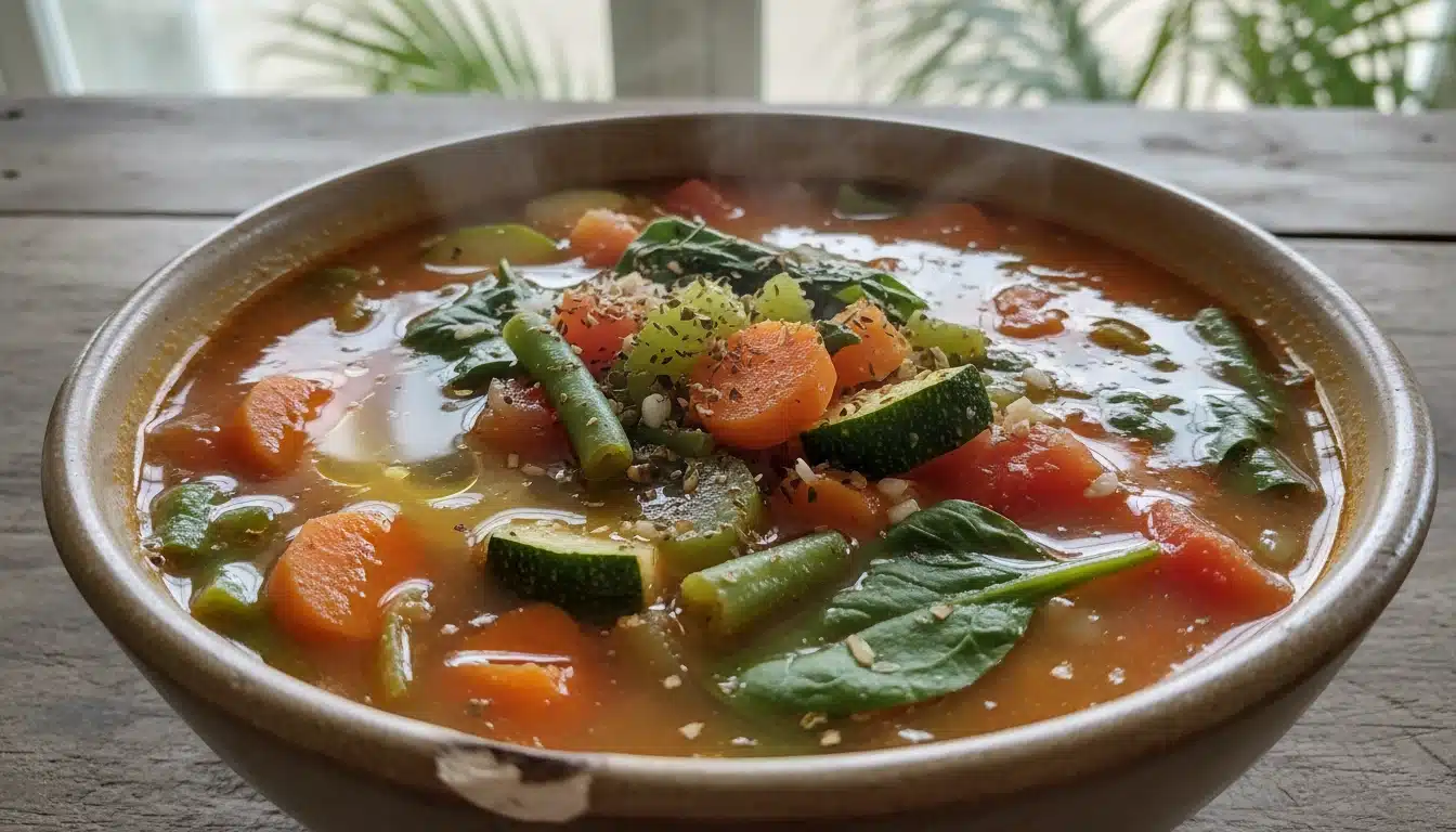 Healthy Vegetable Soup bowl
