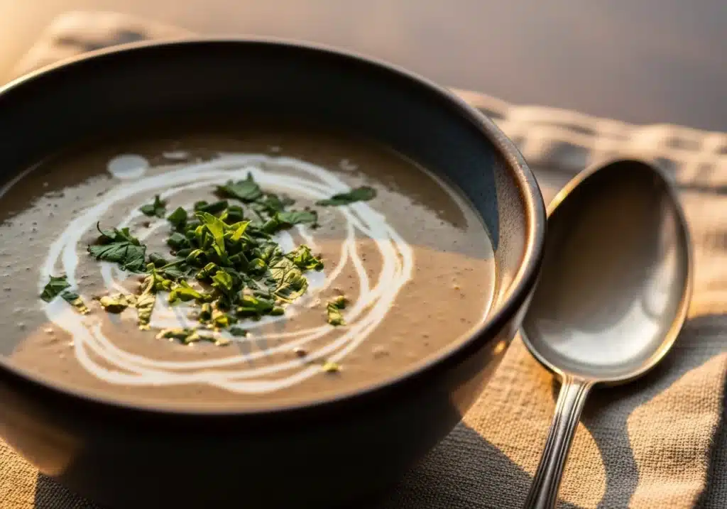 Creamy Mushroom Soup – Rich, Comforting & Ready in 25 Minutes 5 Served Creamy Mushroom Soup
