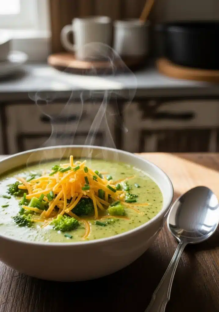 Served Healthy Broccoli Cheddar Soup
