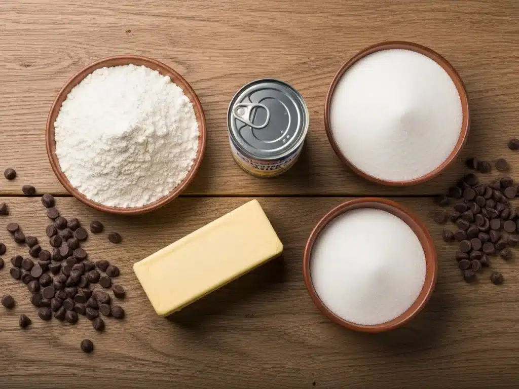 Millionaire’s Bars: Rich, Buttery & Dangerously Addictive 3 Flat lay of butter, sugar