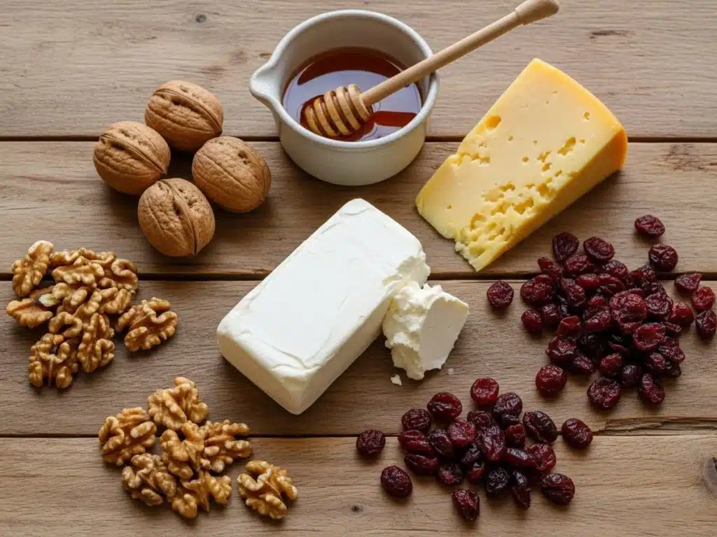 Flat lay of ingredients –