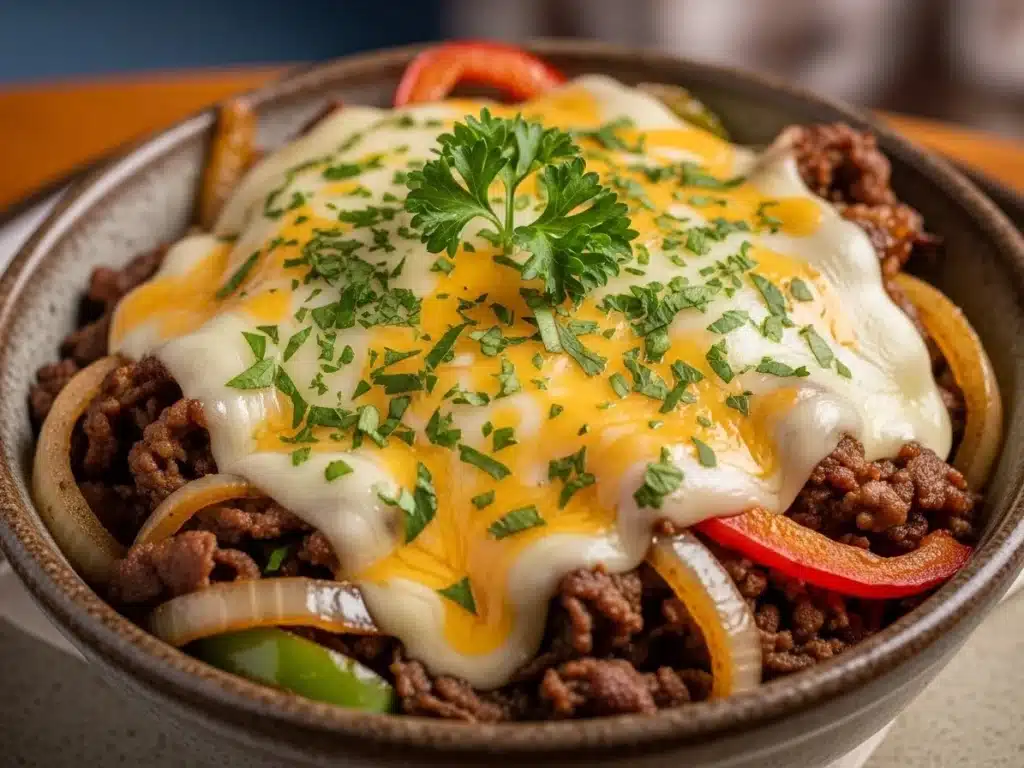 Philly Cheesesteak Bowls