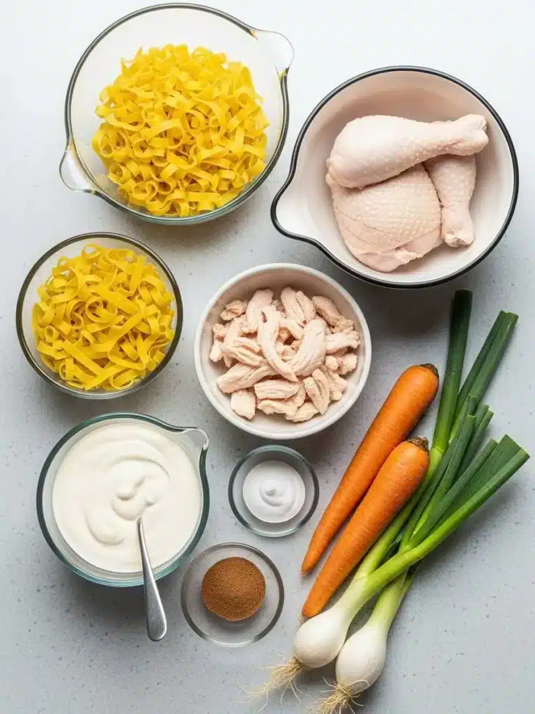 Ingredients for Amish Snow Day Soup