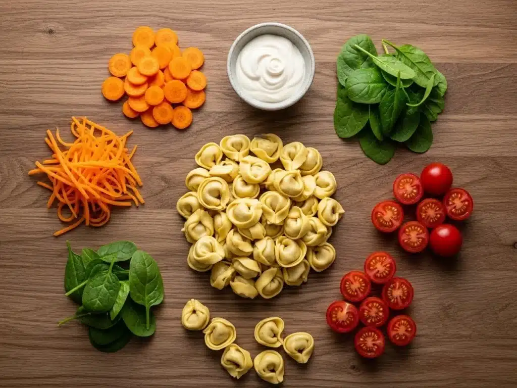 Ingredients for Autumn Tortellini Soup