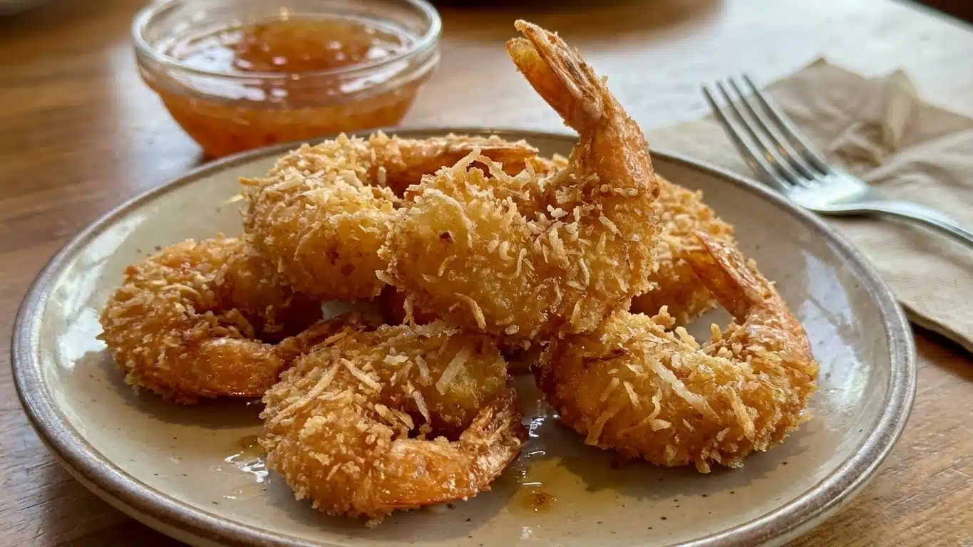 Coconut Shrimp: Crispy, Sweet & Easy to Make at Home 2 Coconut Shrimp with dipping sauce