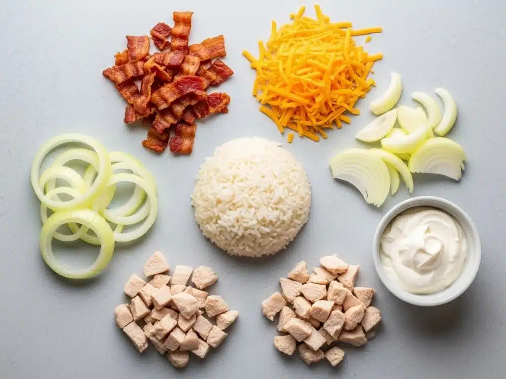 Ingredients for Crack Chicken & Rice Soup