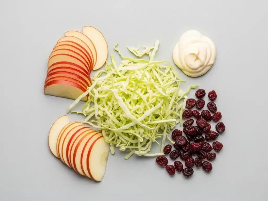 Ingredients for Cranberry Apple Coleslaw