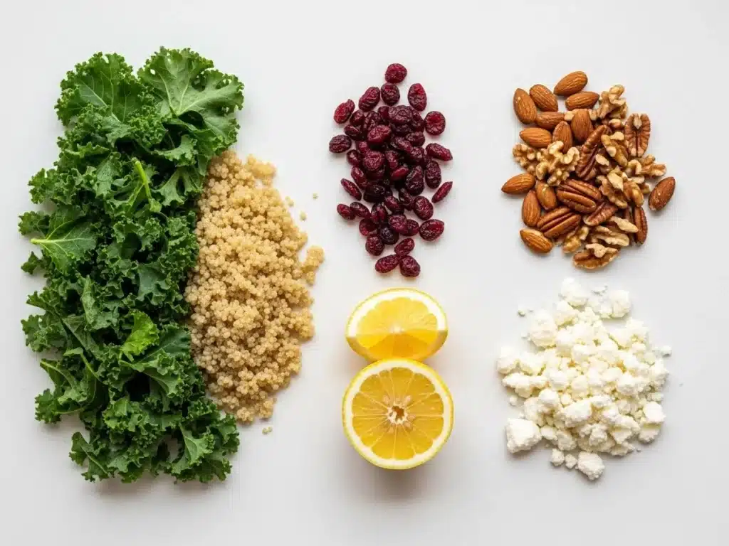 Cranberry Kale Quinoa Salad: Fresh, Nutritious & Bursting with Flavor 3 Ingredients for Cranberry Kale Quinoa Salad