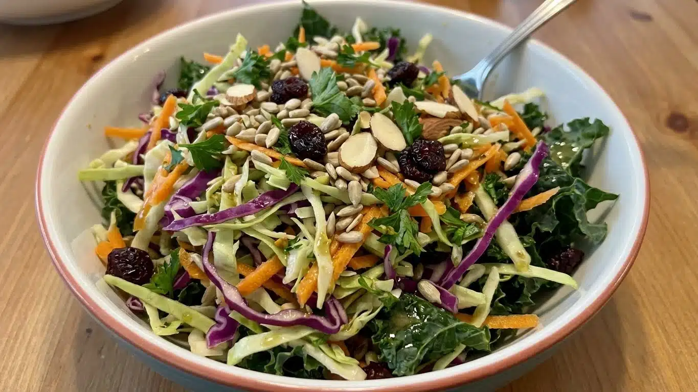 Crunchy Detox Salad with fresh veggies