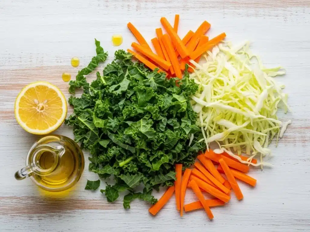 Ingredients for Crunchy Detox Salad