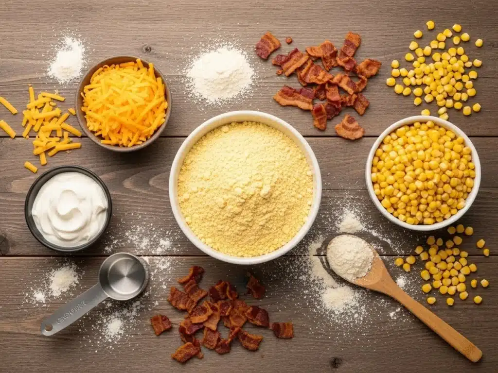 Loaded Cornbread Casserole: Creamy, Cheesy & Totally Satisfying 3 Ingredients for Loaded Cornbread Casserole