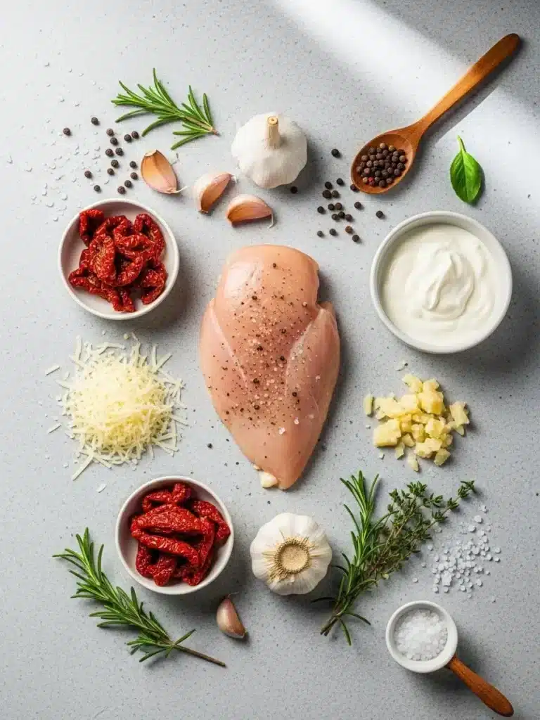 Ingredients for Marry Me Chicken Soup