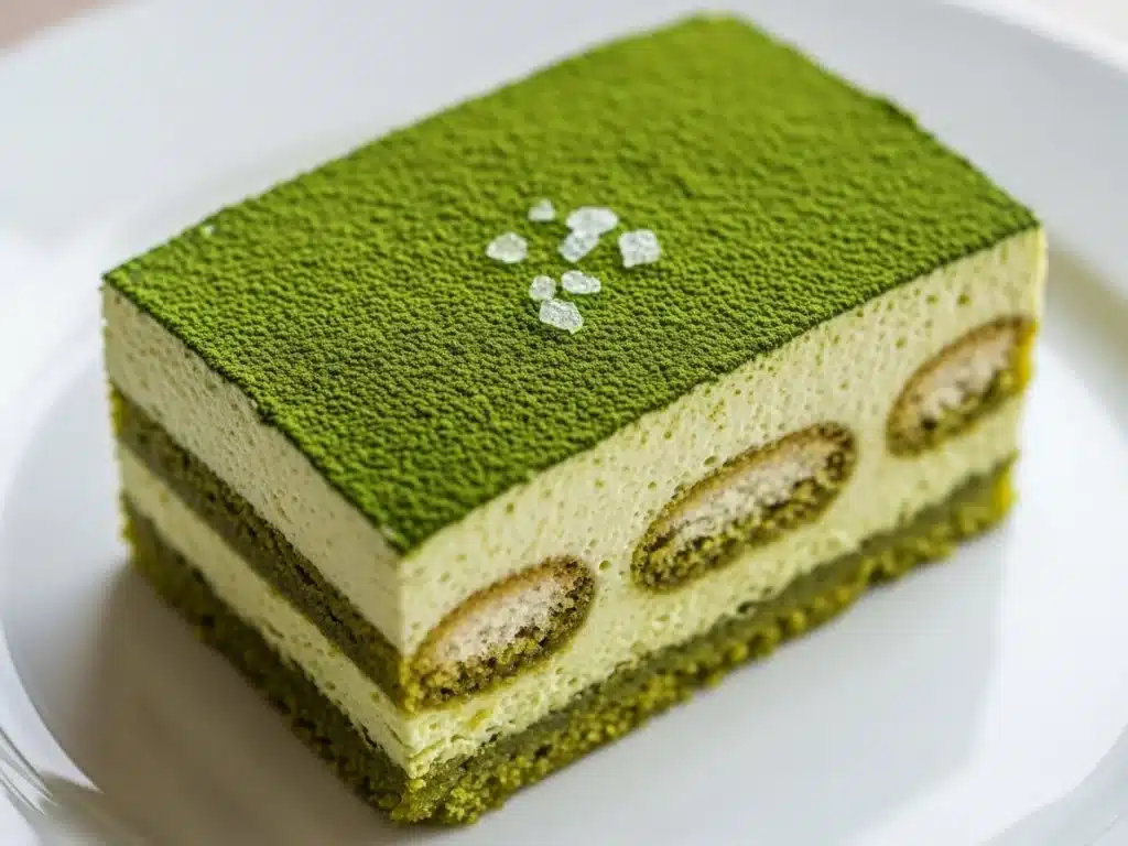 Matcha Tiramisu: Creamy, Elegant & Uniquely Delicious 3 Matcha Tiramisu served