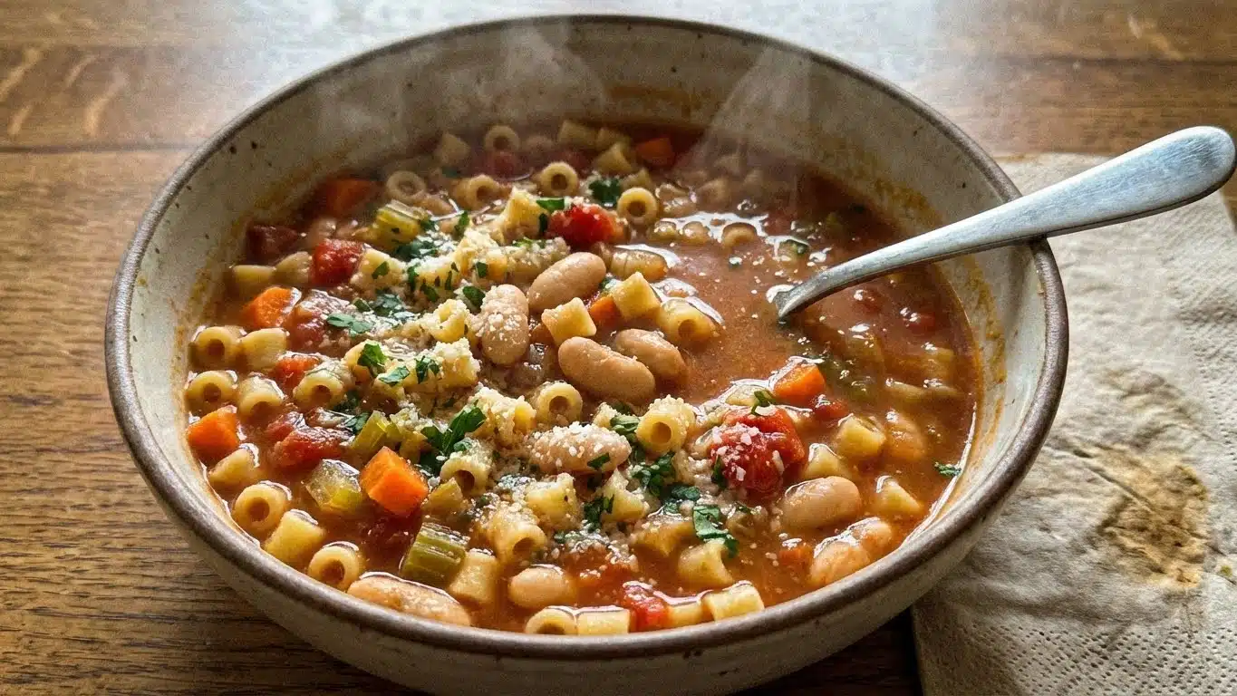 Pasta Fagioli: Hearty, Italian Comfort in a Bowl 2 Pasta Fagioli Soup with beans and pasta