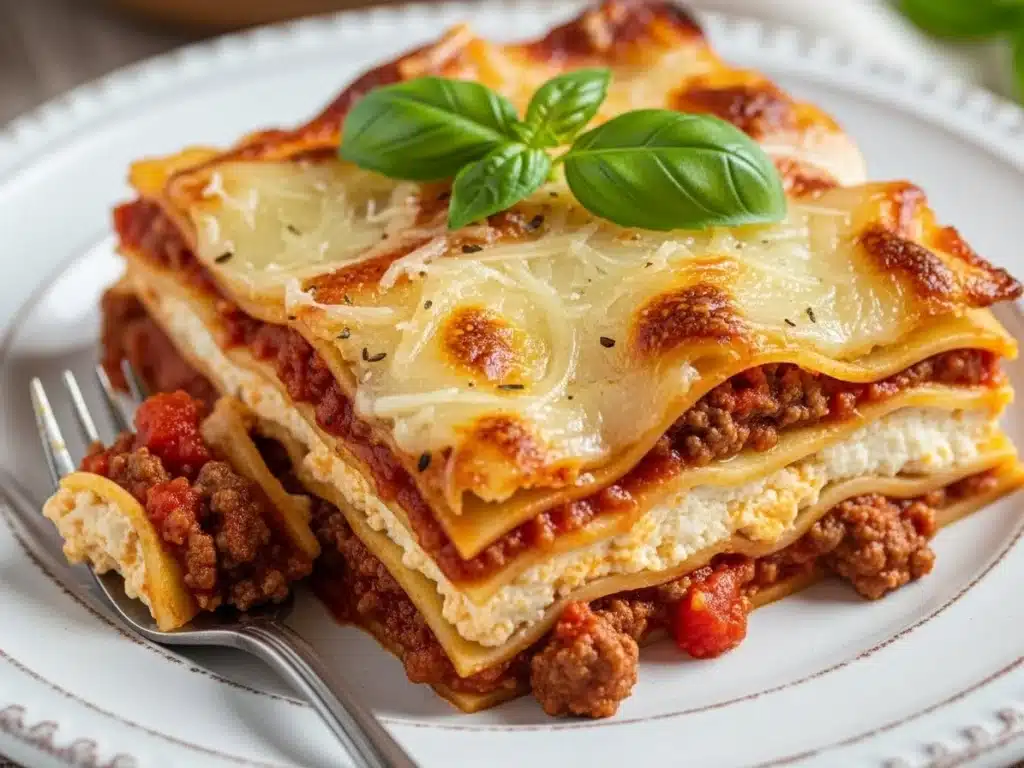 Pioneer Woman Lasagna: Hearty, Cheesy & Family-Favorite Comfort 4 Pioneer Woman Lasagna serving