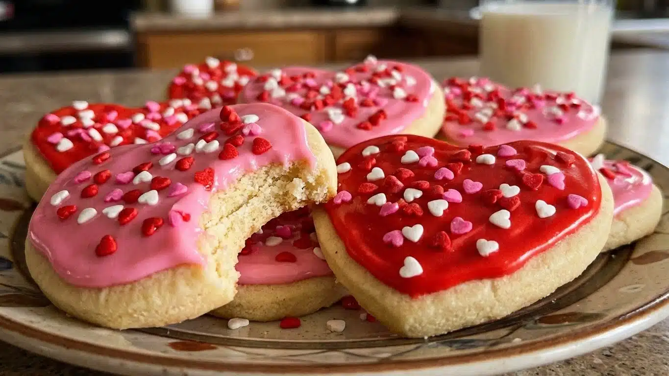 Valentine’s Sugar Cookies with icing