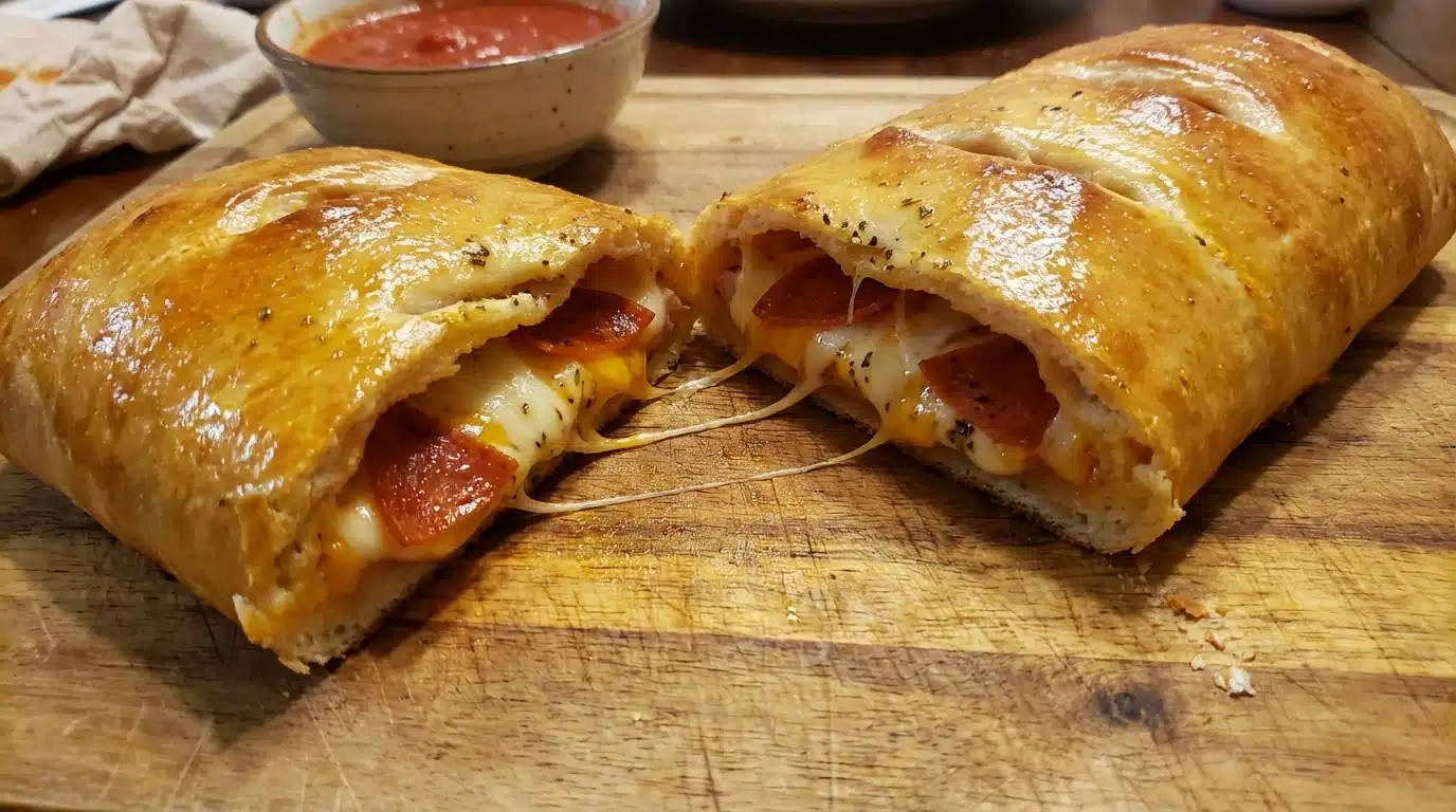 Cheesy Pepperoni Stromboli