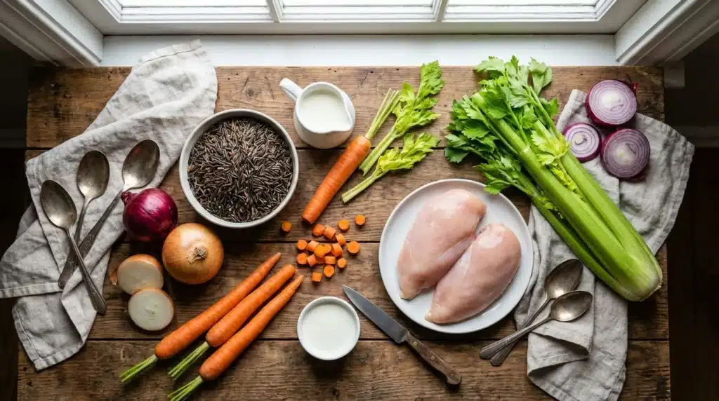 Chicken and Wild Rice Soup: Creamy, Hearty & Comforting 3 Ingredients for Chicken and Wild Rice Soup