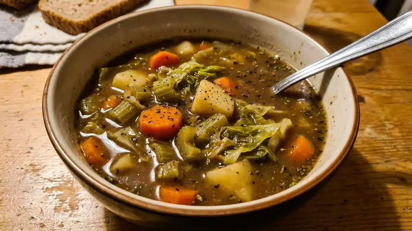 Irish Vegetarian Stew: Hearty, Cozy & Comforting 2 Irish Vegetarian Stew in a rustic bowl