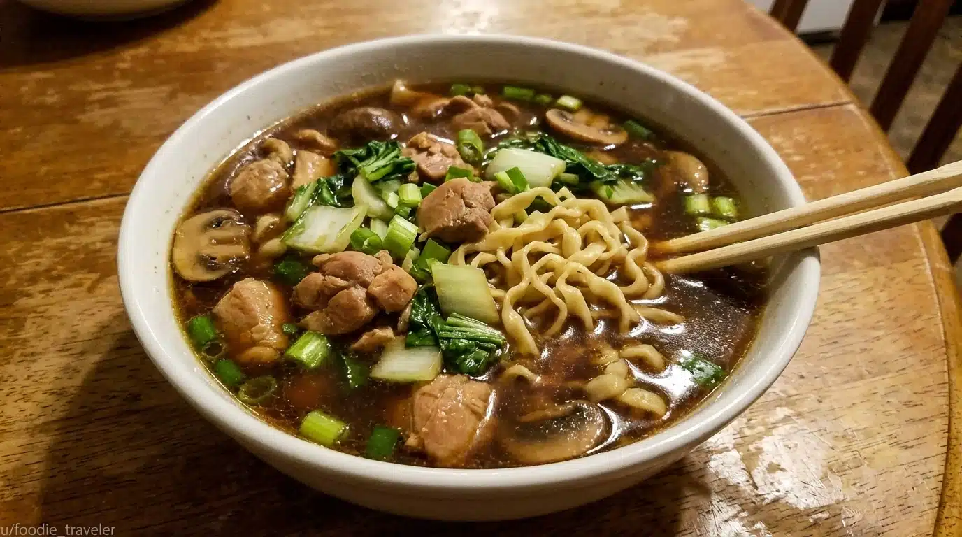 Chinese-Inspired Chicken Noodle Soup