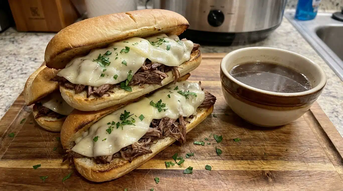 Homemade Crockpot French Dip Sandwiches Comfort Style