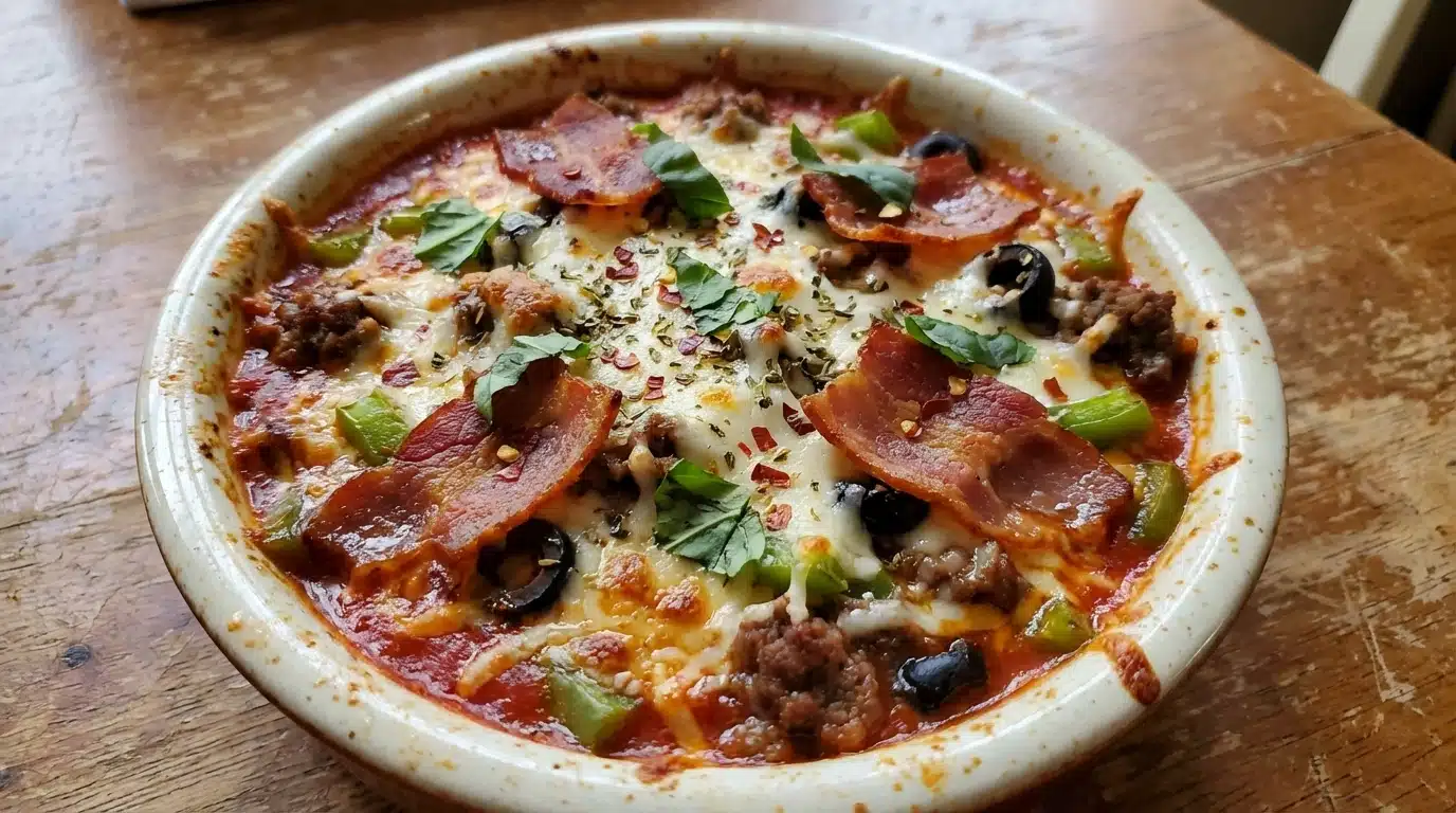 Crustless Pizza Bowl