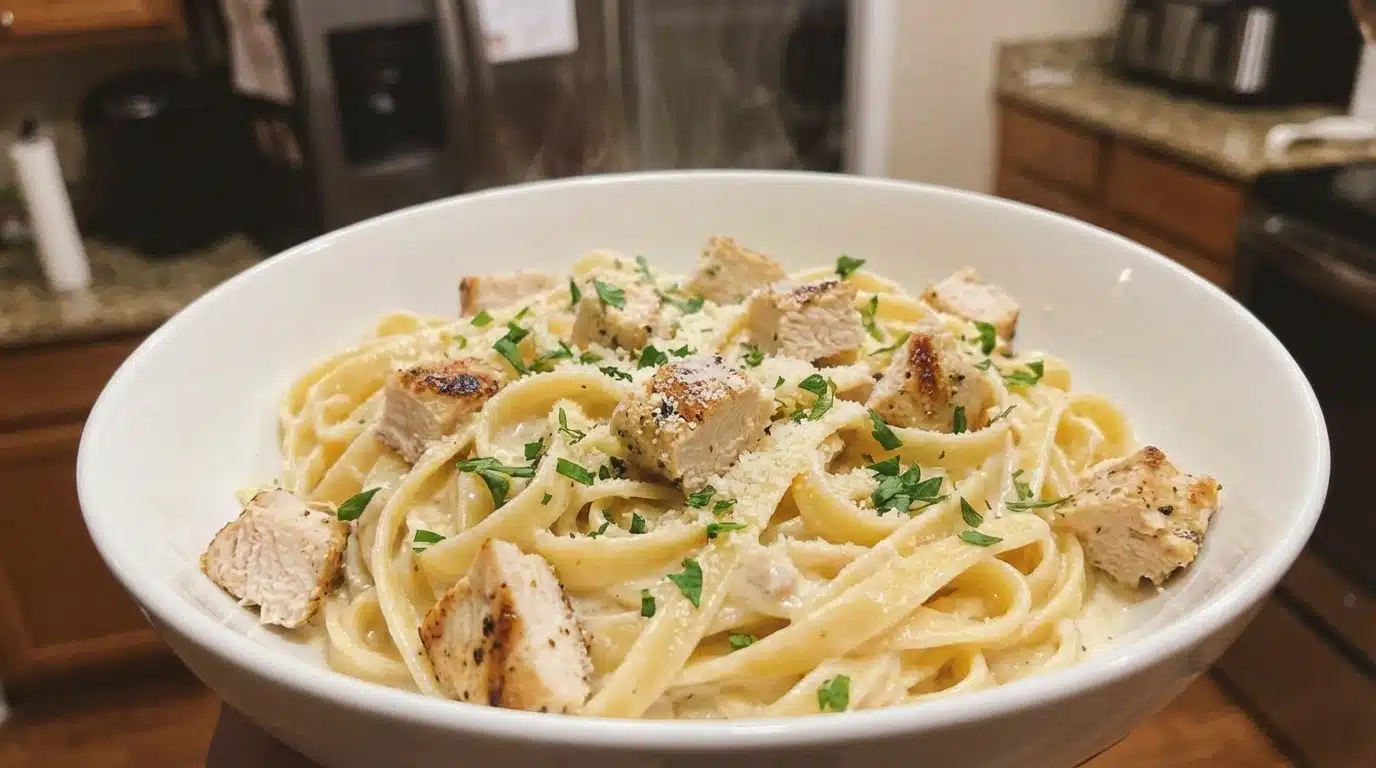 Creamy Chicken Fettuccine Alfredo