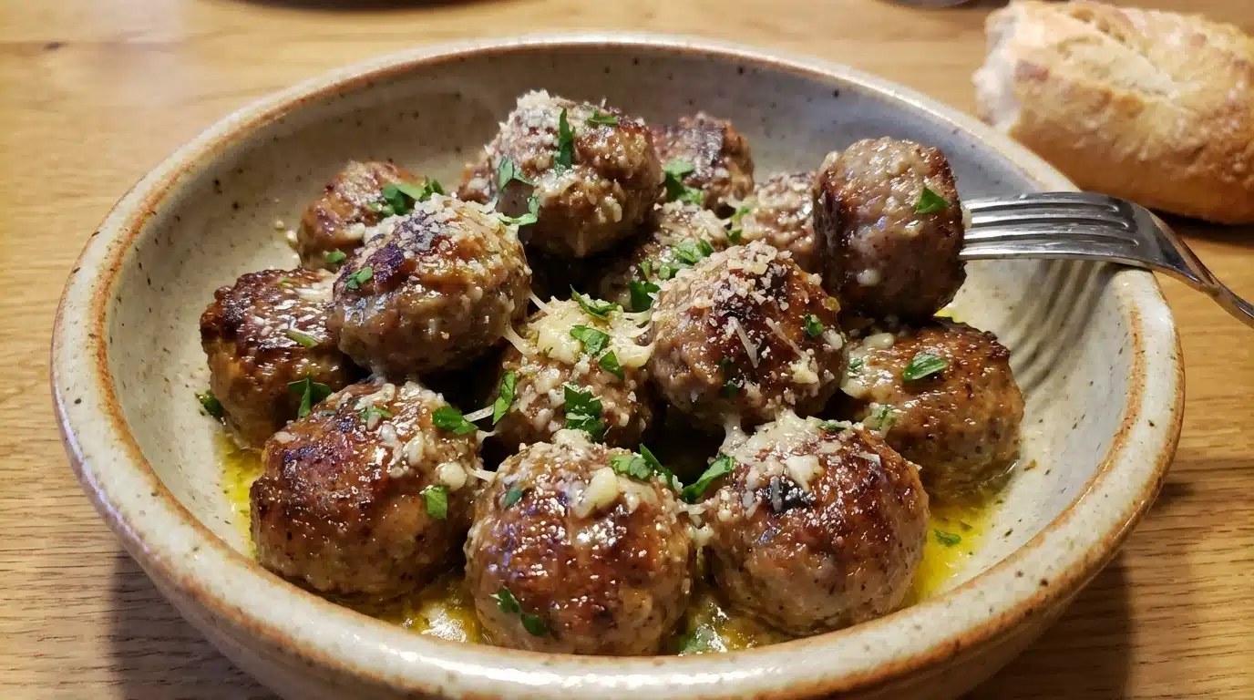 Garlic Butter Meatballs Recipe