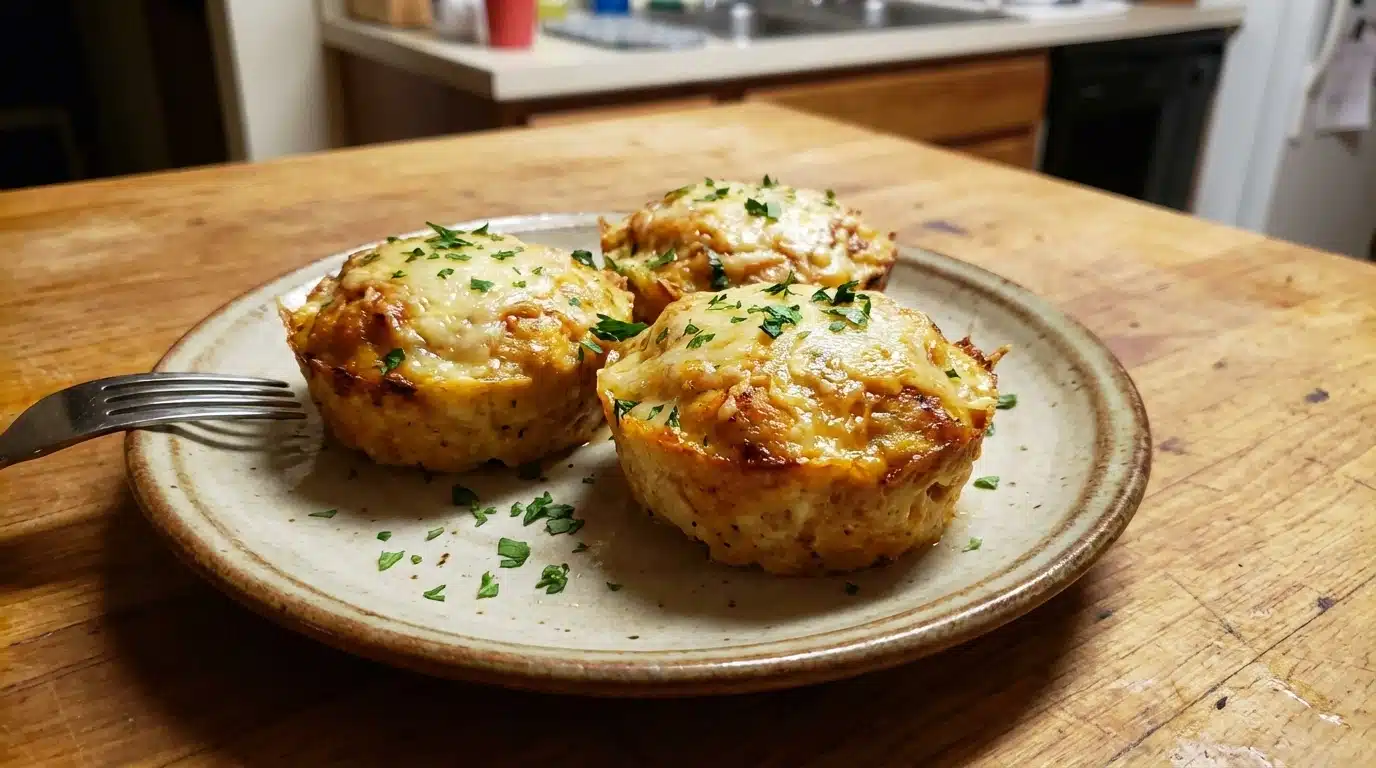 Garlic Parmesan Chicken Meatloaves