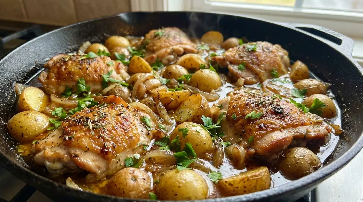 Irish Chicken & Potato Skillet – Easy 1-Pan Comfort Dinner