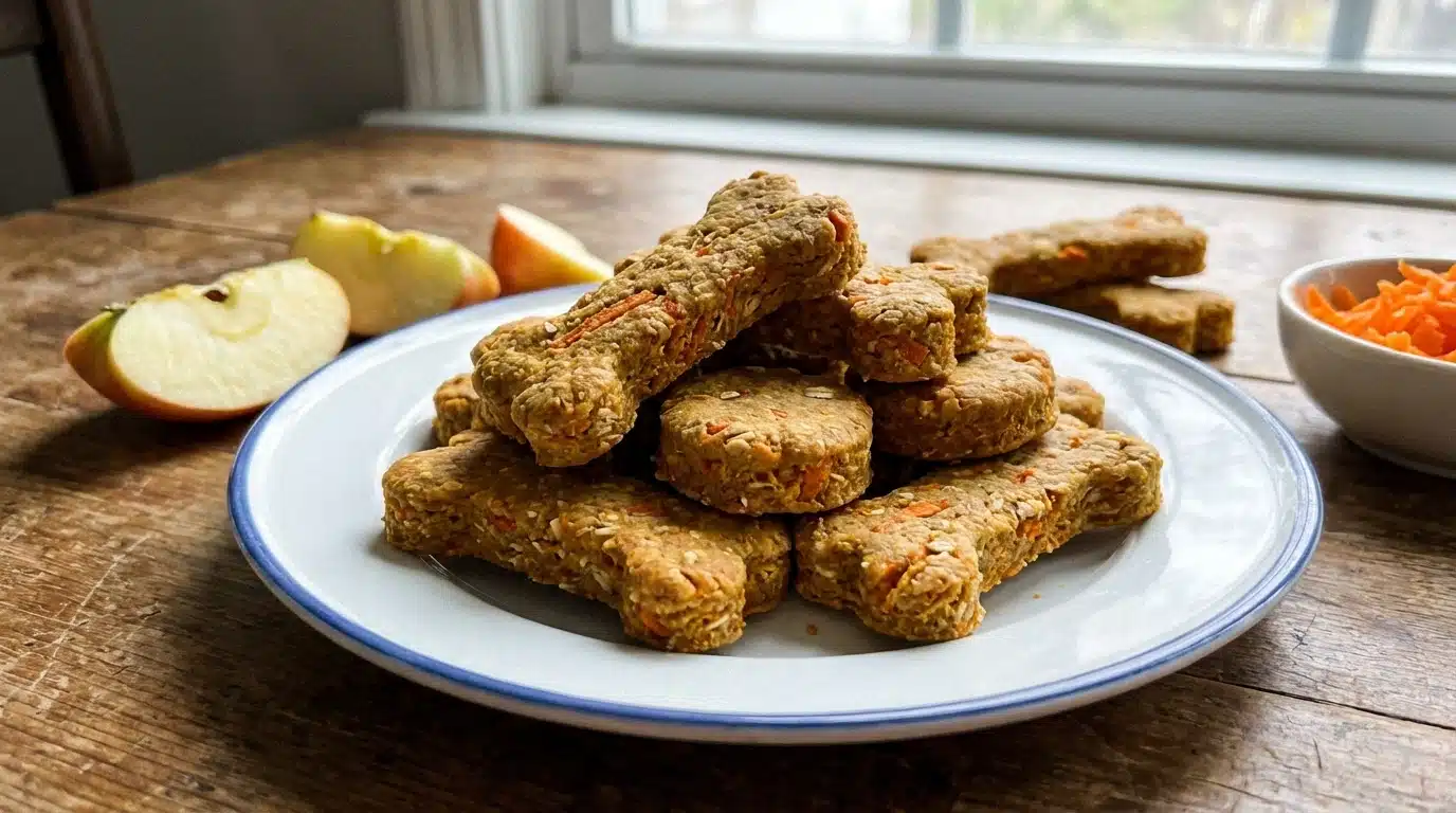 Apple and Carrot Dog Treats