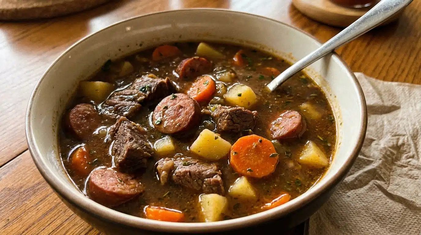 Hearty Beef and Sausage Stew