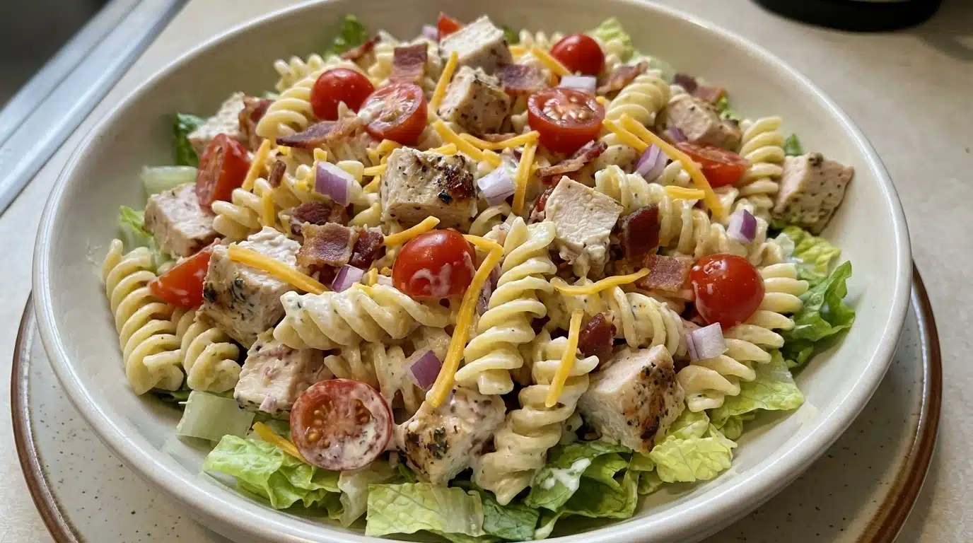 Chicken Club Pasta Salad
