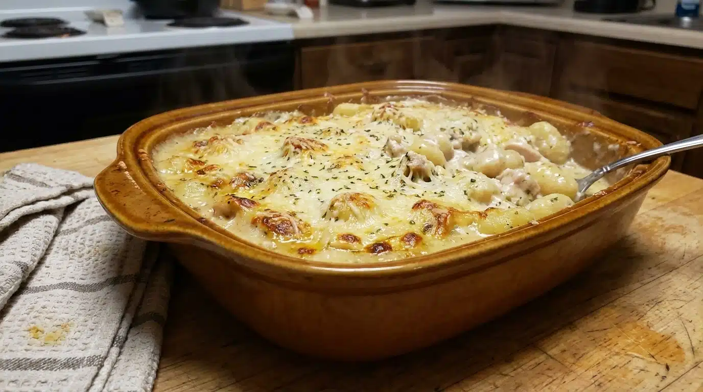 One Pot Gnocchi Chicken Pot Pie