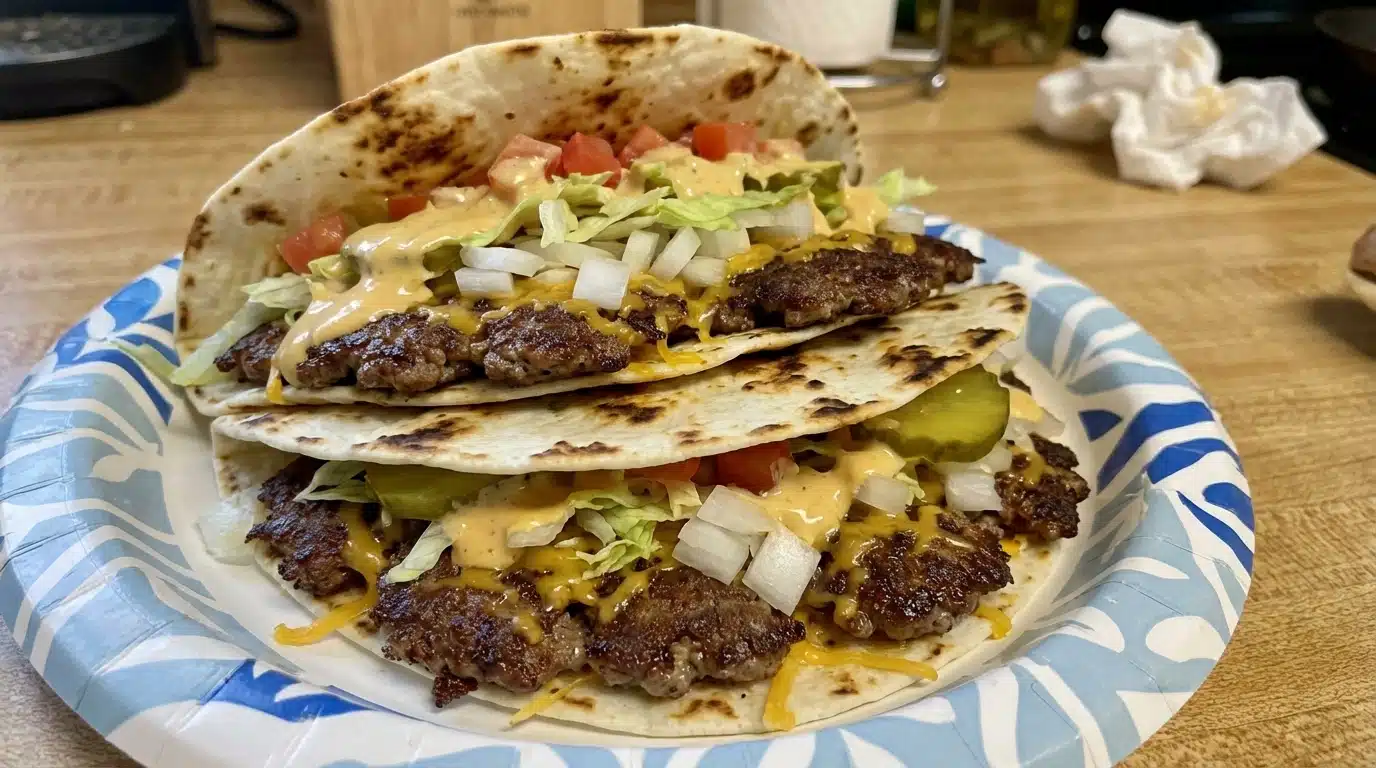 Smash Burger Tacos