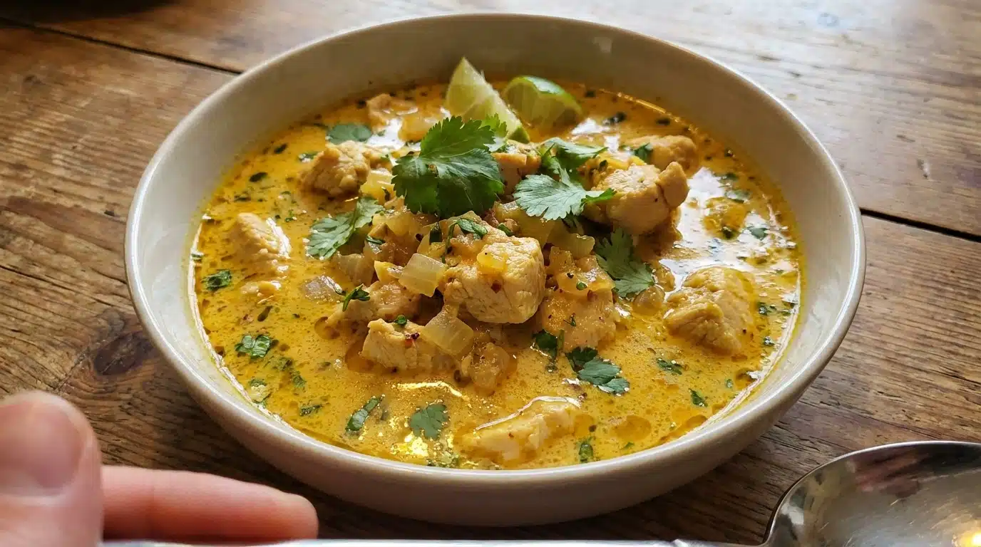 chicken cooked in coconut milk